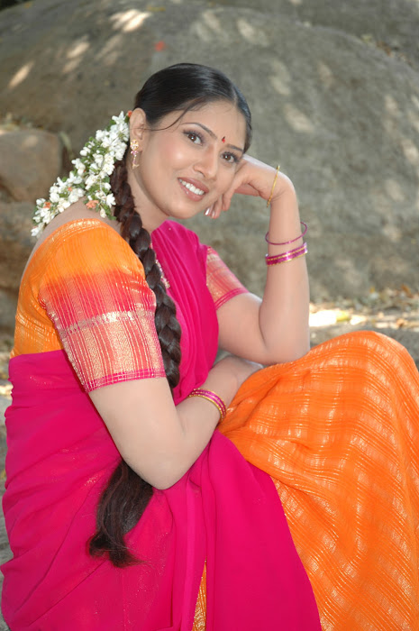tollywood sanghavi half saree actress pics